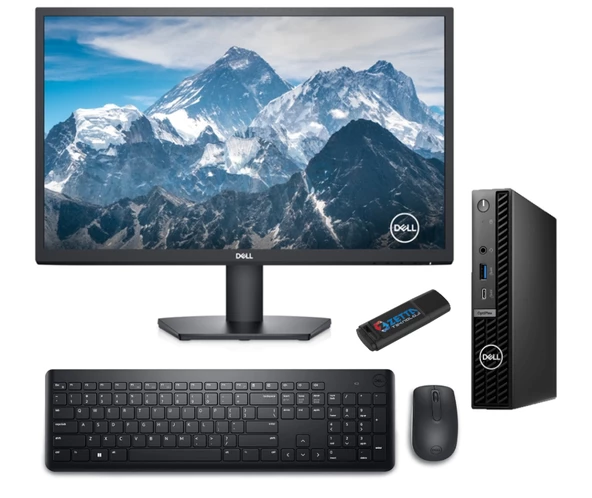 Dell Pc Optıplex 7020MFF Intel Core I5-14500T 16GB Ddr5 256GB SSD WINDOWS11HOME 23.8" Fullhd Mon. Masaüstü Bilgisayar BN007O7020MFF36+ZETTAUSBBELLEK