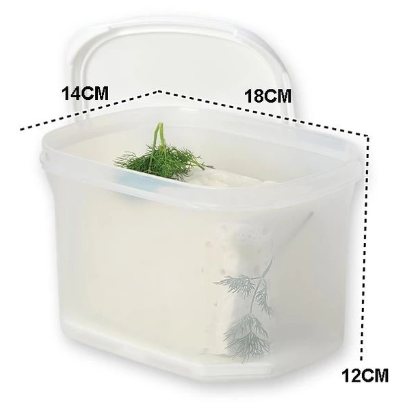 Moon Star Peynir Saklama Kabı Süzgeçli Hava Sızdırmaz 1,8+0,9 Litre-MID-ST200 - 7