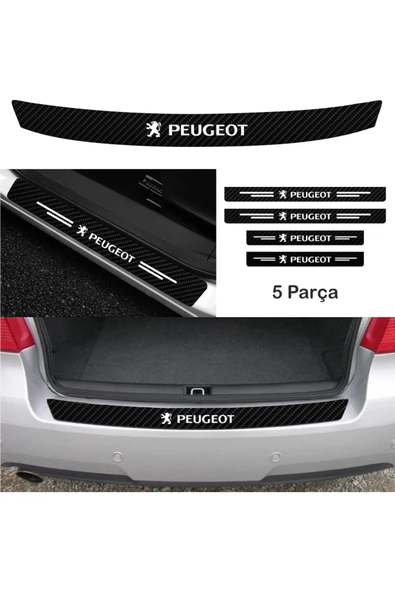 Peugeot Boxer İçin özel yeni uyumlu Aksesuar Oto Bağaj Ve Kapı Eşiği özel yeni sticker Set Karbon