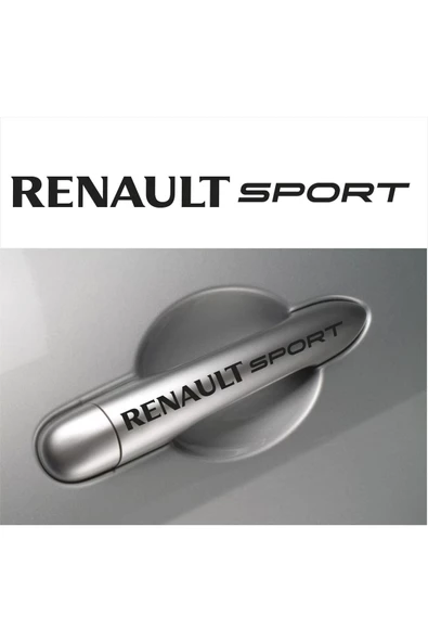 Renault Sport Kapı Kolu özel yeni sticker Set 8 Ad 12*1 Cm