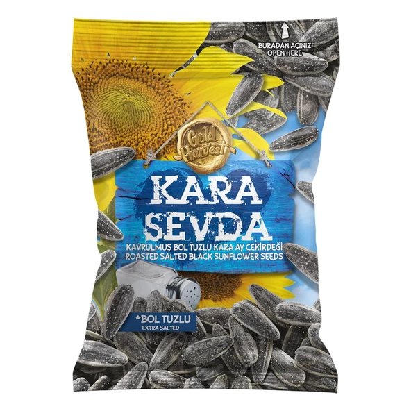 Kara Sevda Yerli Tuzlu Siyah Ayçekirdeği 135 G