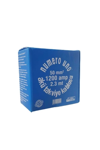 NUMEROUNO 1200 Amper 50mm Full Bakır Akü Takviye Kablo Set 2.3m - 2