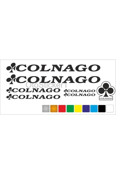 Bisiklet Kadro özel yeni sticker Seti Colnago özel yeni uyumlu Siyah