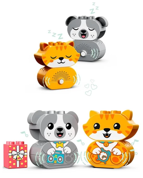 Lego Duplo Sesli İlk Yavru Köpeğim ve Yavru Kedim 10977 - Resim 2