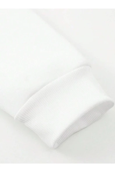 Erkek Dikey Baskılı Oversize Bisiklet Yaka Eşofman Takımı - 9