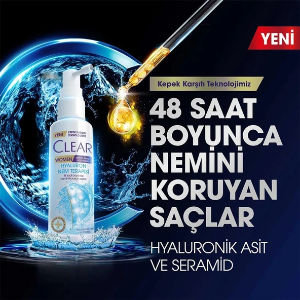 Clear Women Hyaluron Nem Terapisi Saç Serumu 90 ml - 2