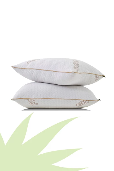 VİLİNZE Pofido Aleovera Yastık Fermuarlı Yıkanabilir Yoğun Dolgulu 1000 Gr - 50x70 cm 2 Adet - 5