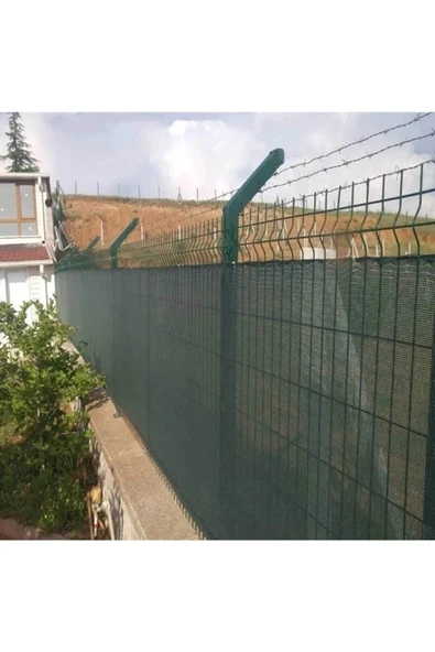 Yeşil Çit Gölgelik Filesi 5x3 m - Bahçe Gizleme Ağı %75 Yoğunluk, UV Koruma - 11