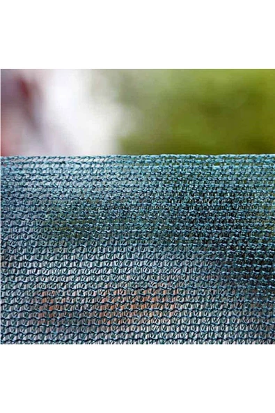 Yeşil Çit Gölgelik Filesi 2x50 m - Bahçe Gizleme Ağı %75 Yoğunluk, UV Koruma - 9