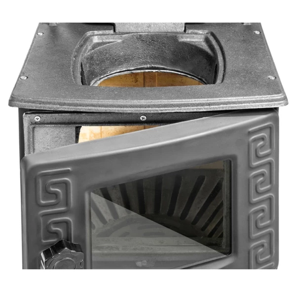 Mini Turbo Şömine Soba-Pik Ayaklı  Siyah  Erendemir - 7