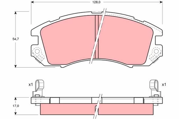 Subaru Impreza 1997-2000 Ön Fren Disk Balatası - 5