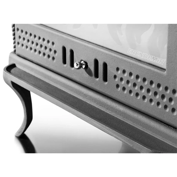 Tek Camlı Döküm Şömine Soba  Erendemir - 6
