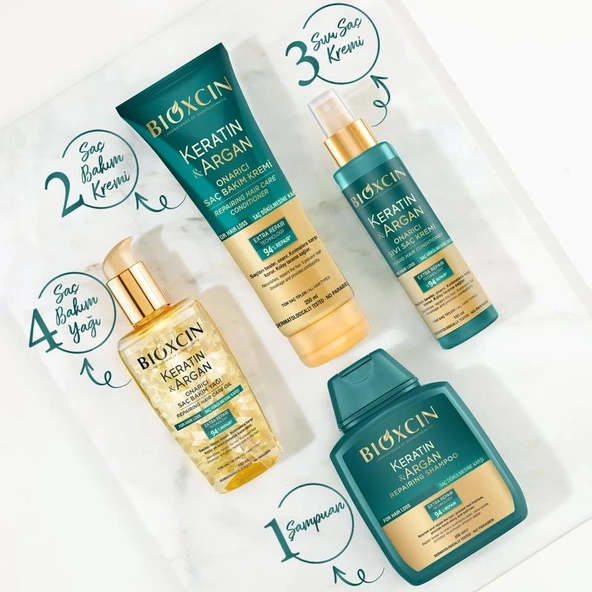 Bioxcin Keratin & Argan Onarıcı Şampuan 300 Ml 3 Al 2 Öde - Resim 6