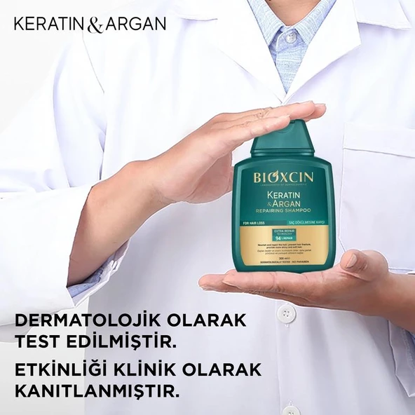 Bioxcin Keratin & Argan Onarıcı Şampuan 300 Ml 3 Al 2 Öde - Resim 5