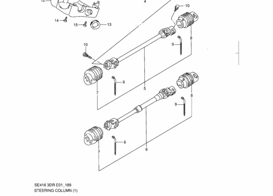 DİREKSİYON ARA MAFSALLI MİLİ SUZUKİ VİTARA Jlx 90-94