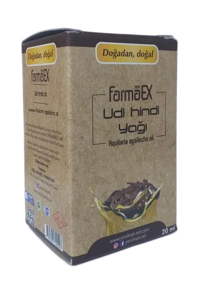 Kuvvet Marka Farmaex - Udi Hindi Yağı 20ml