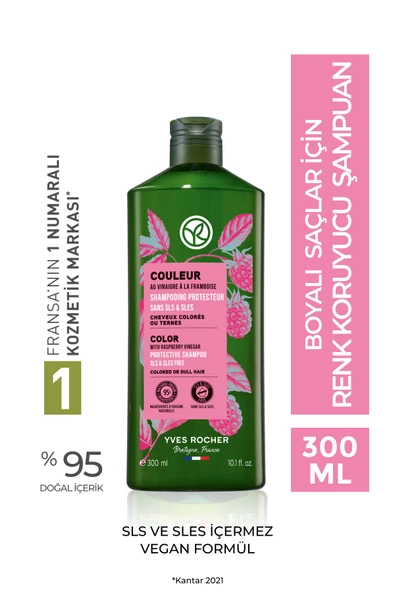 Yves Rocher Boyalı Saçlar Için (couleur) Renk Koruyucu Şampuan -  Vegan-300 Ml