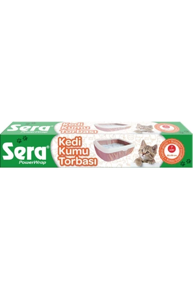 SERA Kedi Kumu Torbası Büzgülü 7 Li 1 Paket