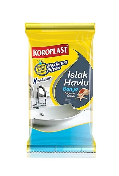 KOROPLAST BANYO TEMİZLİK MENDİLİ 30LU