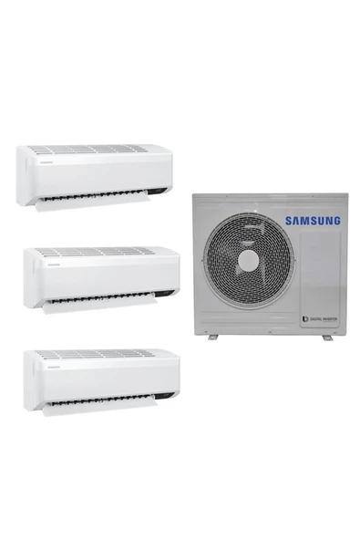 Samsung Wind Free Multi 1+3 Sistem (AJ080TXJ4KH/EA) 12+12+18 Btu 8kw Dış Ünite ürün görseli 1