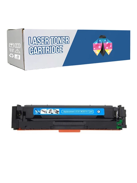 Safir Toner Canon CRG-055H i-Sensys LBP-662Cdw 5.900 Syf  Mavi Çipsiz Muadil Toner