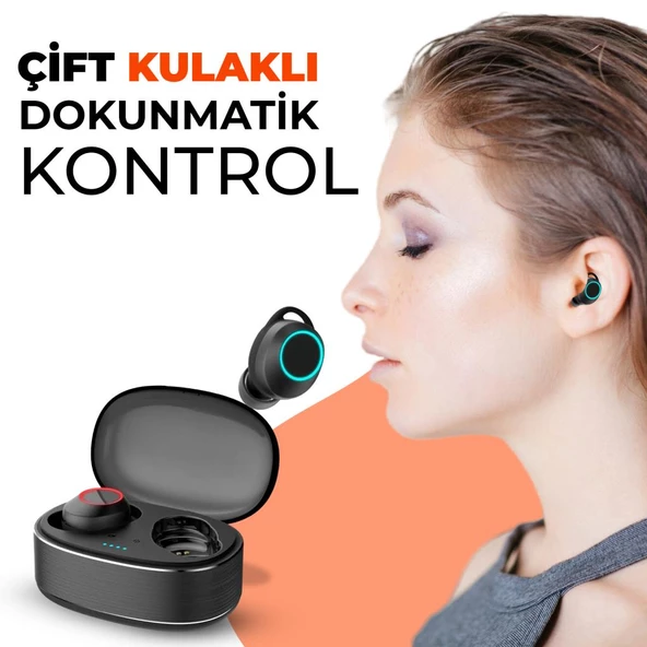 Moodix KI23K020 Bluetooth Kulakiçi Kulaklık Siyah - 2