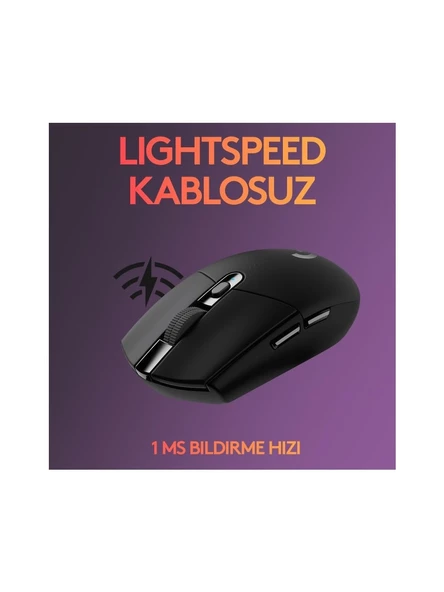 Logitech G305 Lightspeed Optik Kablosuz Oyuncu Mouse Siyah - 3