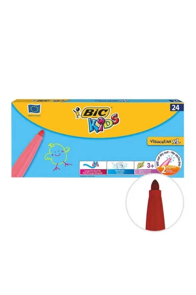 BİC JUMBO KEÇELİ 24 LÜ KUTU XL JUMBO