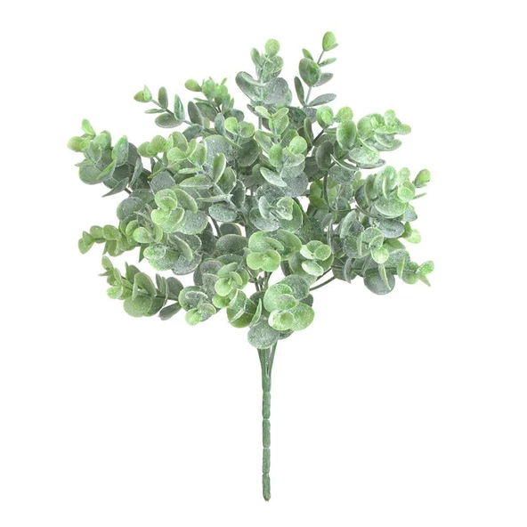 Nettenevime Yapay Çiçek Okaliptus Şimşir Demeti Pudralı Pastel Yeşil Garnitür Aradal Dekoratif Yapay Bitki ürün görseli