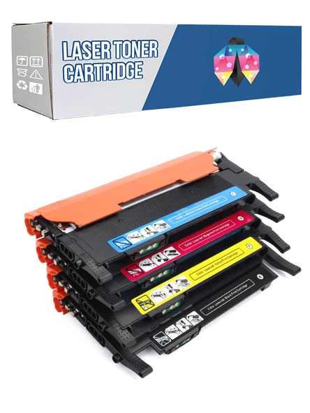 Safir Toner Samsung CLT-K406S CLX-3300 CMYK 1 Set  Muadil Toner