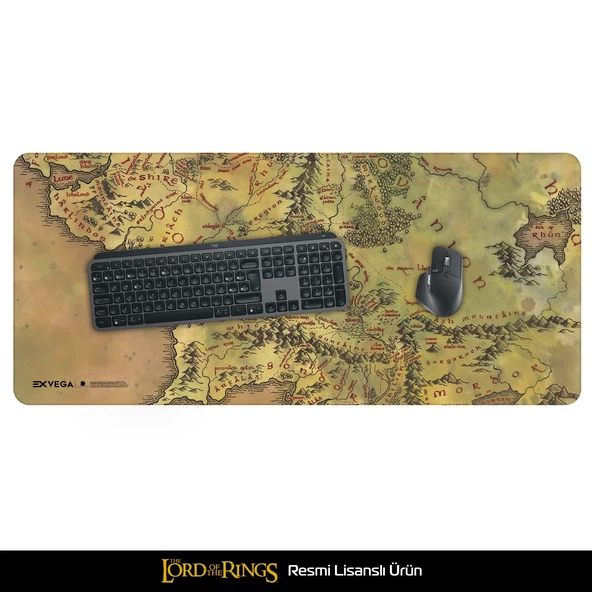 Lord Of The Rings Middle Earth Map Mousepad XXL - 2