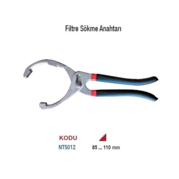 NT Tools Filtre Sökme Pensesi Anahtarı Ø85-Ø110 Arası NT5012 - 2