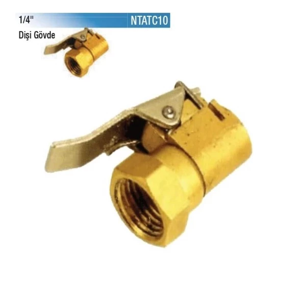 NT Tools 1/4" Dişi Rekor Girişli Mandallı Sibop Kavrama Uçları NTATC10 Supap Kavrama - 1