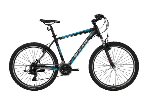 BİSAN MTX 7050 ERKEK DAĞ BİSİKLETİ 48CM V 29 JANT 21 VİTES MAT SİYAH MAVİ