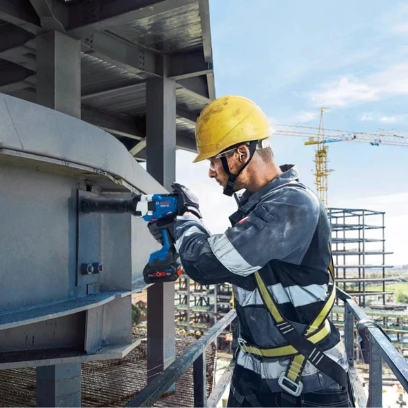 Bosch Profesyonel 18V Akülü Darbeli Somun Sökme AKÜ DAHİL DEĞİLDİR Solo Model 1/2" Kömürsüz Motor GDS18V-1000 - 4