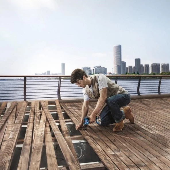 Bosch Profesyonel Seri GSB18V-50 18V Akülü Darbeli Delme Vidalama Çanta + Çift Akü - 3
