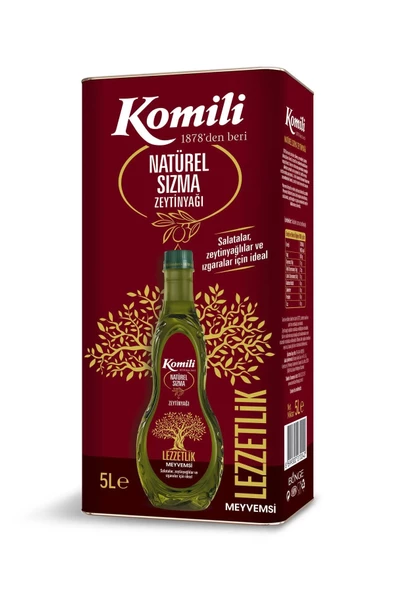 Komili Lezzetlik Meyvemsi Natürel Sızma Zeytinyağı 5 lt