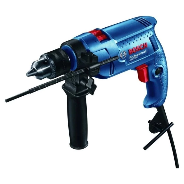 Bosch Profesyonel GSB550 Elektrikli Darbeli Matkap 550W 13mm Kilitli Mandren 06011A1023