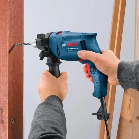 Bosch Profesyonel GSB550 Elektrikli Darbeli Matkap 550W 13mm Kilitli Mandren 06011A1023 - 4