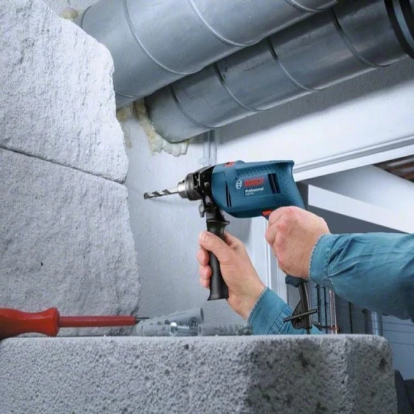 Bosch Profesyonel GSB550 Elektrikli Darbeli Matkap 550W 13mm Kilitli Mandren 06011A1023 - 5