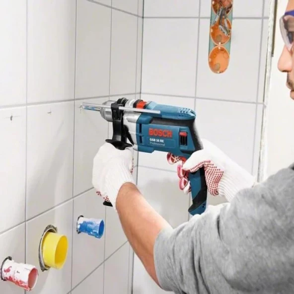 Bosch Profesyonel GSB 16 RE Elektrikli Darbeli Matkap 750W 13mm Supra Mandren 060114E500 - 3