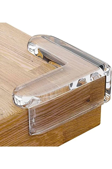 ALAY Ticaret   Şeffaf Yapışkanlı Kenar ve Köşe Koruyucu - Çocuk Kenar Köşe Koruma 4'lü - 2