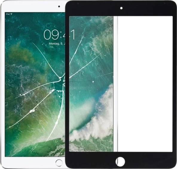 Cbtx İpad Pro 10,5 İnç Uyumlu Ön Ekran Dış Cam Lens Siyah