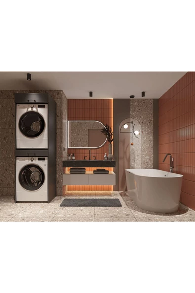 ANZERA Çamaşır Makinesi Dolabı 005 Antrasit - 3