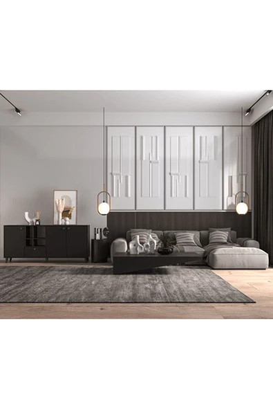 ANZERA Opus Konsol - Siyah - 4 Kapaklı - Resim 2