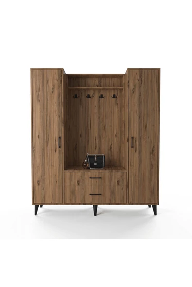 ANZERA Malta Portmanto / Vestiyer - Atlantik Çam - Çam Rengi - Çekmeceli - Resim 2