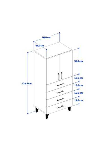 ANZERA Rio Şifonyer - Atlantik Çam / Lotus - Çekmeceli - Kapaklı - Resim 2