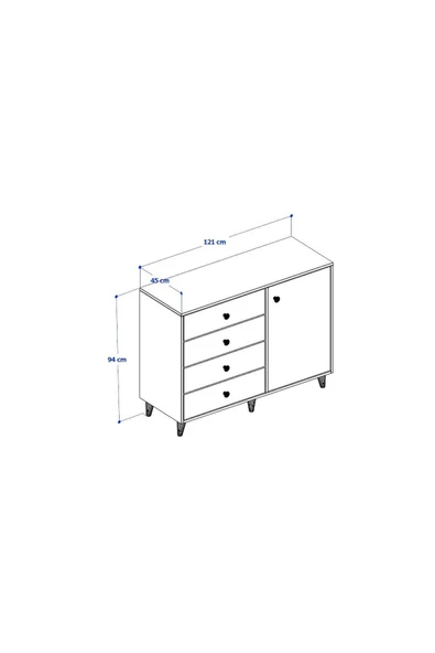 ANZERA Tokyo Şifonyer - Resim 4