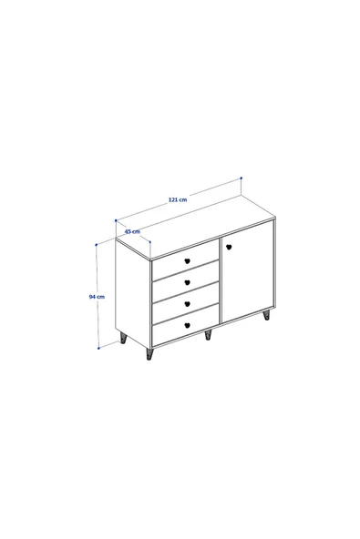ANZERA Tokyo Şifonyer - Resim 2