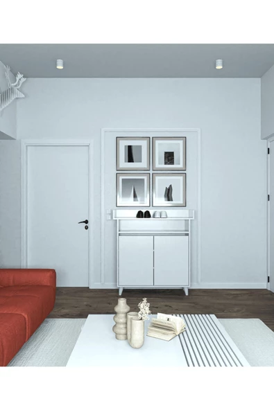 ANZERA Senta Ayakkabılık Beyaz - 2